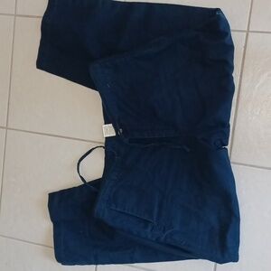 Columbia Blue Utility Hiking Wide Leg Capris, Size Medium